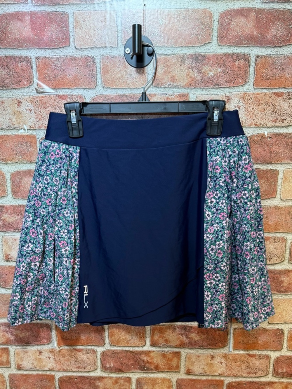 Athletic sporty pickleball tennis golf Navy Floral Pleated Skort- Ralph Lauren